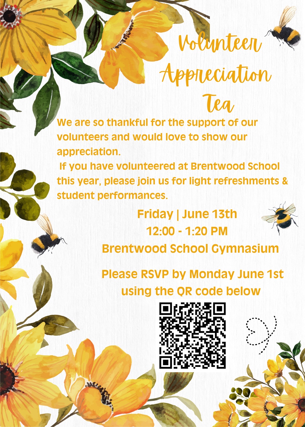 Volunteer Tea Invitation 2025